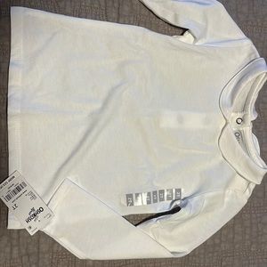 Peter Pan collar toddler girls white shirt